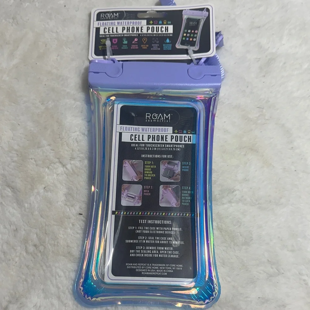 Roam and Repeat floating waterproof cell phone pouch